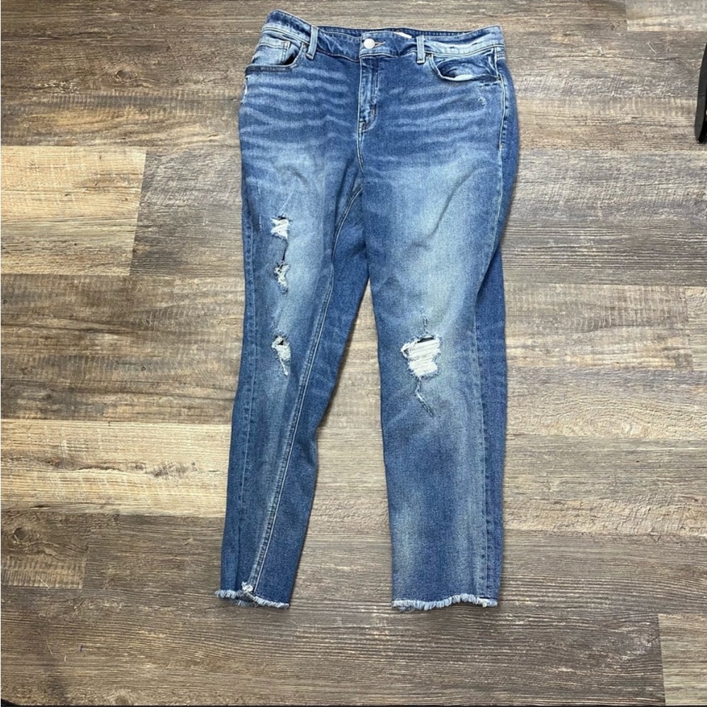 Lane Bryant Distressed Skinny Jeans Size 14